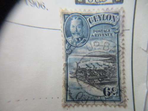 CEYLON 3 USED MOUNTED STAMPS