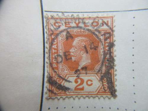 CEYLON 3 USED MOUNTED STAMPS