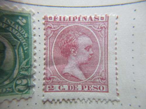 PHILIPPINE  ISLANDS /  ONE  USED AND ONE UNUSED STAMP