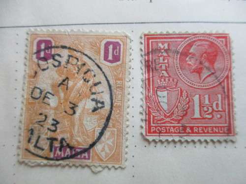 IRELAND AND MALTA STAMPS USED  MOUNTED