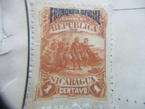 NICARAGUA 2 OLD UNUSED STAMPS