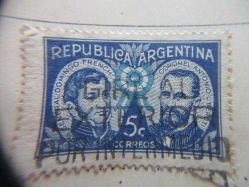 ARGENTINA 2 USED MOUNTED STAMPS