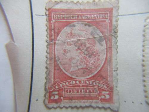 ARGENTINA 2 USED MOUNTED STAMPS