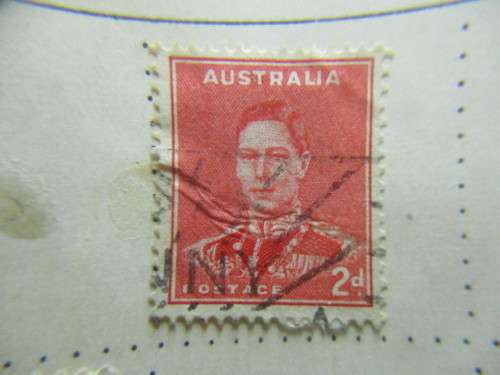 AUSTRALIA 3 USED MOUNTED STAMPS