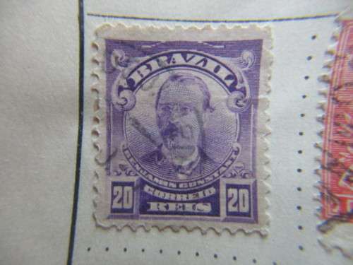 BRAZIL LOT OF 4 USED MOUNTED STAMPS