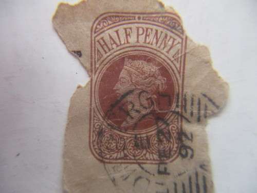 GREAT BRITAIN QUEEN VICTORIA OLD STATIONARY STAMP