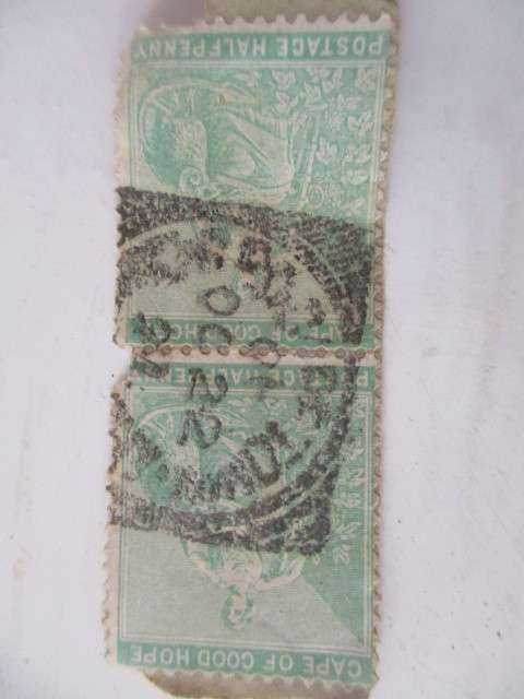 SOUTH AFRICA CAPE OF GOOD HOPE PAIR OF USED STAMPS
