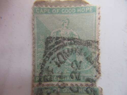 SOUTH AFRICA CAPE OF GOOD HOPE PAIR OF USED STAMPS