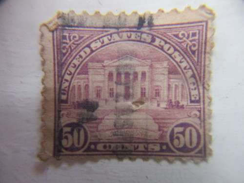 AMERICA OLD 50c  USED STAMP