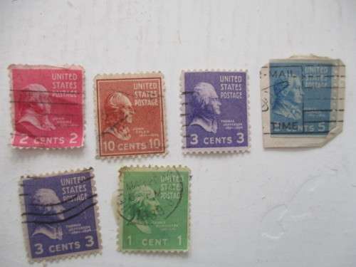 AMERICA LOT OF USED PRESIDENTIAL STAMPS