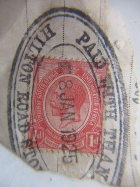 SOUTH AFRICA UNION USED STAMP KING GEORGE V WITH COMPLETE DATE