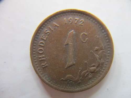 RHODESIA 1c COIN  1972 COIN