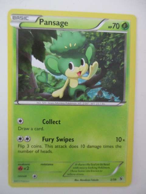 POKEMON TRADING CARD - PANSAGE
