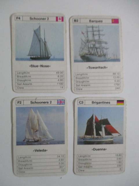 VINTAGE  COLLECTORS CARDS - SAILING SHIPS