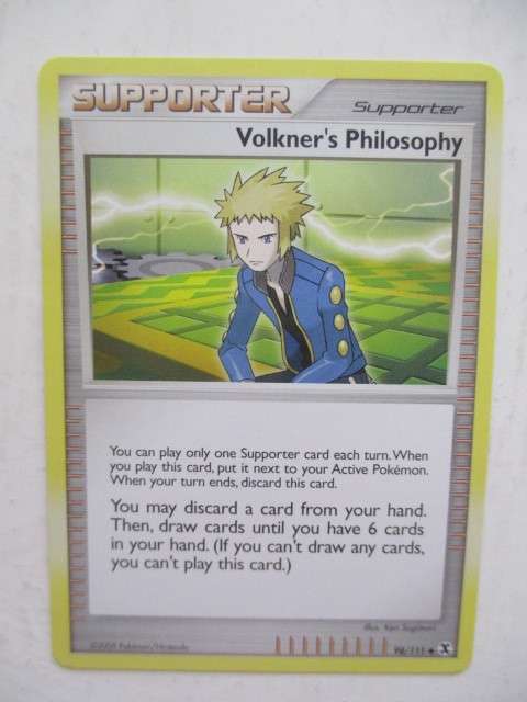 POKEMON TRADING CARD - VOLKNER`S PHILOSOPHY - RISING RIVALS