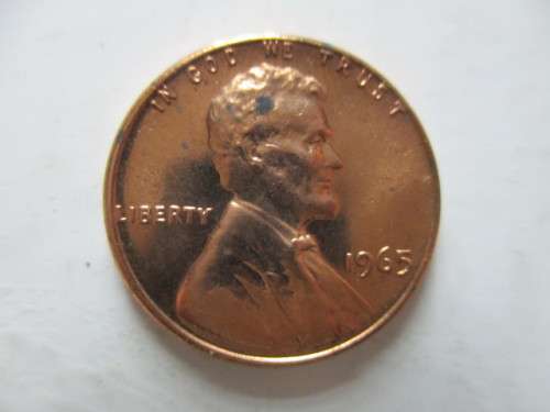 AMERICA 1c ABE LINCOLN 1965 UNCIRCULATED COIN
