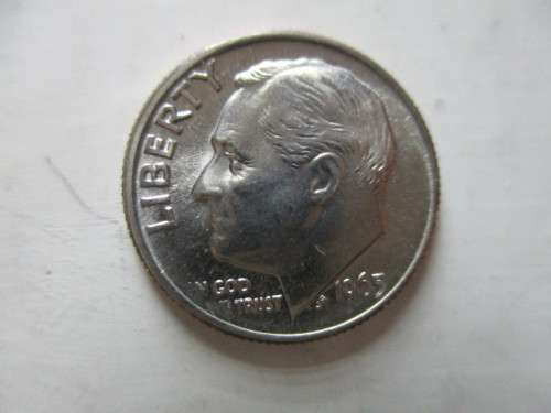 AMERICA DIME 10c COIN ROOSEVELT 1965 UNCIRCULATED COIN