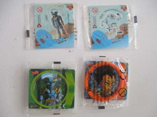 TAZOS LOT OF 4 UNOPENED TAZOS DRAGON BALL Z