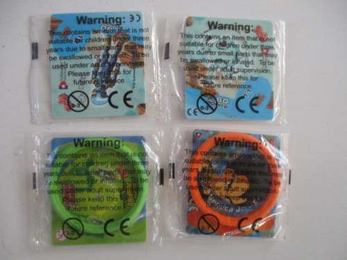 TAZOS LOT OF 4 UNOPENED TAZOS DRAGON BALL Z