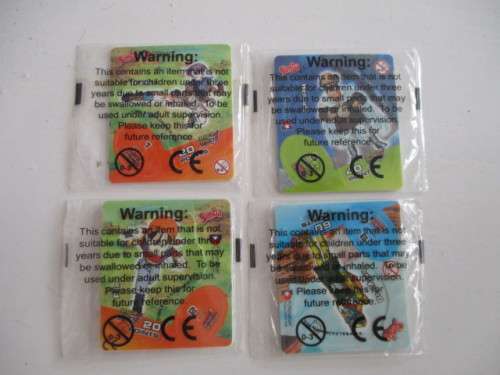 TAZOS LOT OF4 UNOPENED DRAGON BALL Z TAZOS