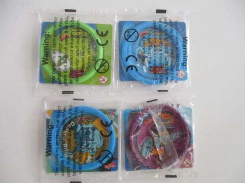 TAZOS 4 UNOPENED DRAGON BALL Z TAZOS