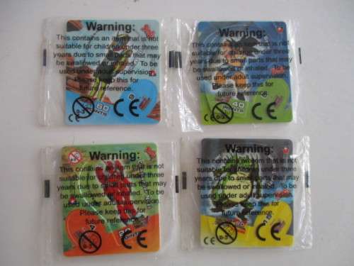 TAZOS LOT OF  4  DRAGON BALL Z TAZOS  UNOPENED