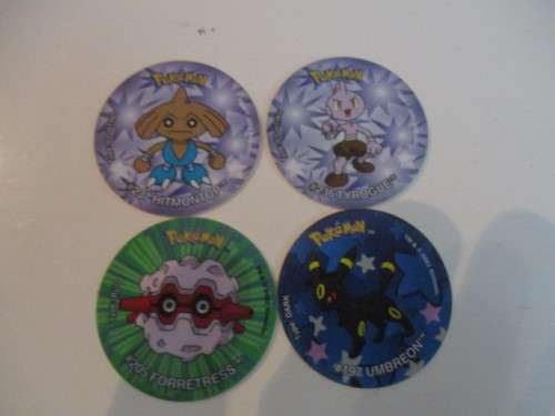 TAZOS 4 POKEMON TAZOS