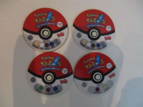 TAZOS 4 POKEMON TAZOS