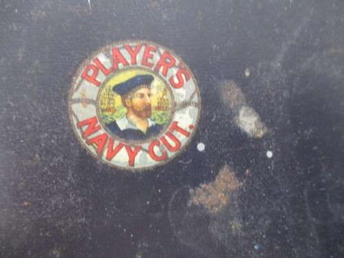 STAMPS VINTAGE CIGAR TIN FILLED WITH  UNCHECKED STAMPS
