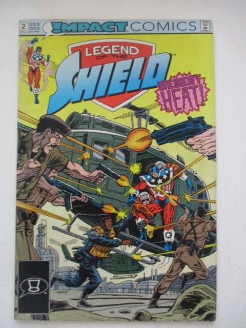 IMPACT COMICS - LEGEND OFTHE SHIELD  NO. 2  - 1991
