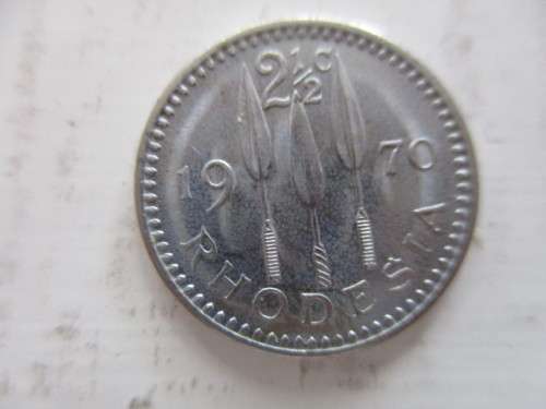 RHODESIA UNCIRCULATED - 2 1/2c COIN 1970