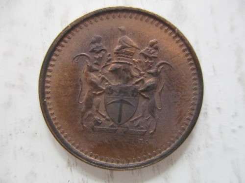 RHODESIA 1c COIN 1970 UNCIRCULATED
