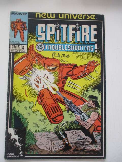 MARVEL COMICS - SPITFIRE  VOL. 1  NO. 4 -  1987