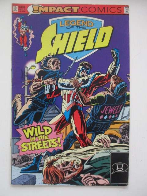 IMPACT COMICS - LEGEND OF THE SHIELD -  NO. 3  - 1991