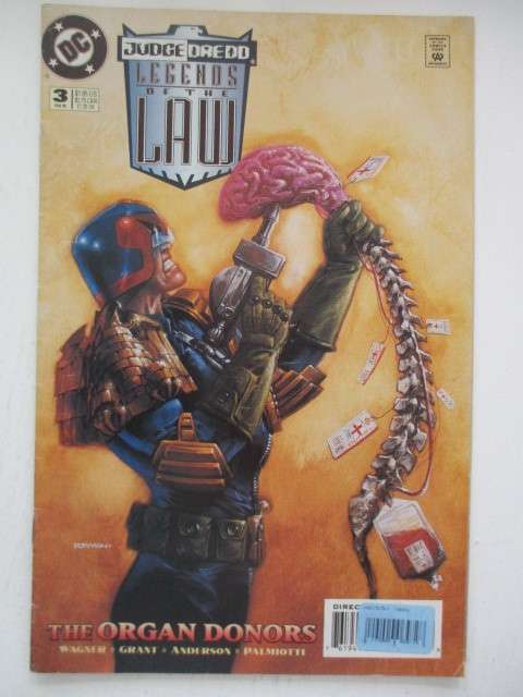 DC COMICS - JUDGE DREDD LEGENDS OF THE LAW -  NO. 3  -  1995