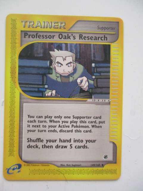 `POKEMON TRADING CARD 2002 - TRAINER - PROFESSOR OAK`S RESEARCH MINT CONDITION