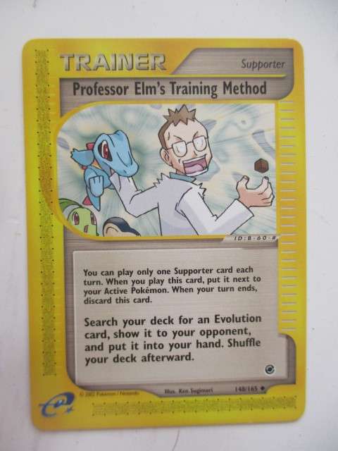 POKEMON TRADING CARD - 2002 - PROFESSOR ELM`S TRAINING METHOD - MINT CONDITION CARD