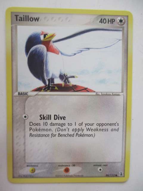 POKEMON TRAING CARD -  2005 - TAILLOW - MINT CONDITION CARD