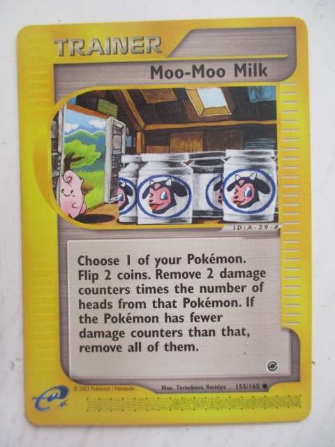 POKEMON TRADING CARD - TRAINER - 2002 - MOO-MOO MILK CARD IN MINT CONDITION