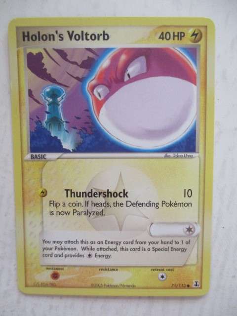 POKEMON TRADING CARD -  2005  - HOLON`S VOLTORB - CARD IN MINT CONDITION