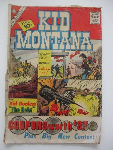 CHARLTON COMICS - KID MONTANA -  VOL. 2 NO.29 -  1961