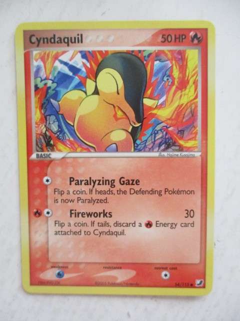 POKEMON TRADING CARD -  2005  - CYNDAQUIL -  CARD IN MINT CONDITION