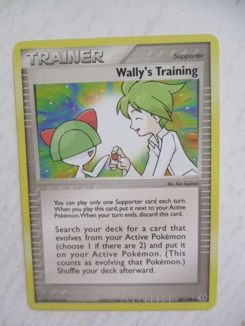 POKEMON TRADING CARD -  2005 - WALLY`S TRAINING - CARD IN  MINT CONDITION