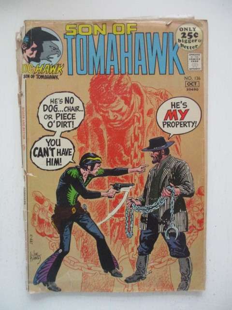 DC HAWK COMICS - SON OF TOMAHAWK - NO. 136 -  1971