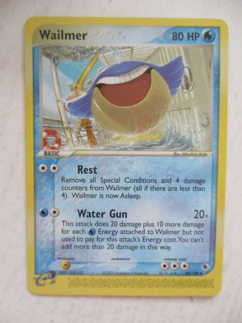 POKEMON TRADING CARD -  2003 WAILMER  - CARD IN MINT CONDITION