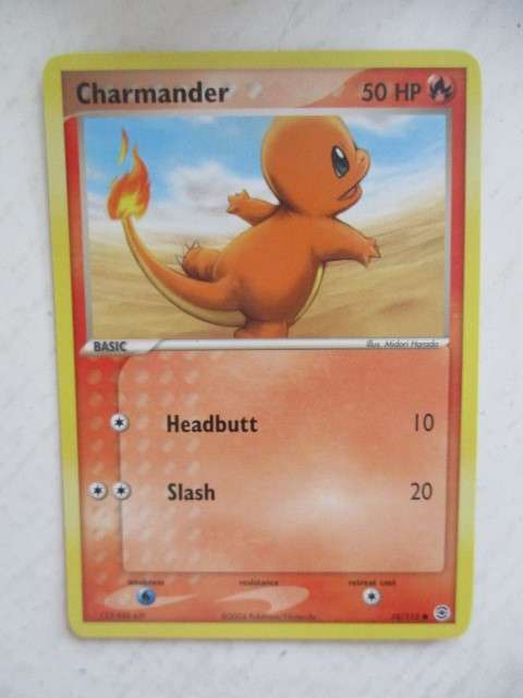 POKEMON TRADING CARD -  2004 - CHARMANDER - CARD IN MINT CONDITION