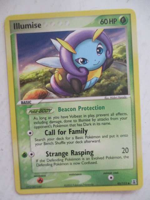 POKEMON TRADING CARD -  2005 - ILLUMISE - CARD IN MINT CONDITION