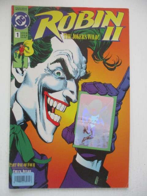 DC COMICS - ROBIN THE JOKERS WILD II - VOL. 1 NO. 1 - 1991  WITH HOLOGRAM AS NEW
