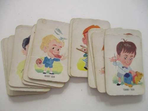 RARE VINTAGE CHILDREN`S CARD GAME - HAPPY FAMILIES - 50`S TO 60`S