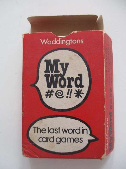 VINTAGE CARD GAME -  MY WORD -  50`S TO 60`S